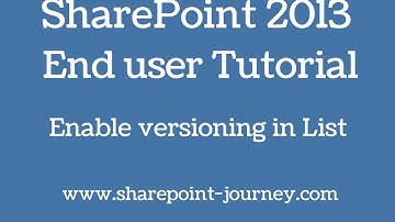 SharePoint 2013: Enable versioning in list | SharePoint-Journey.com