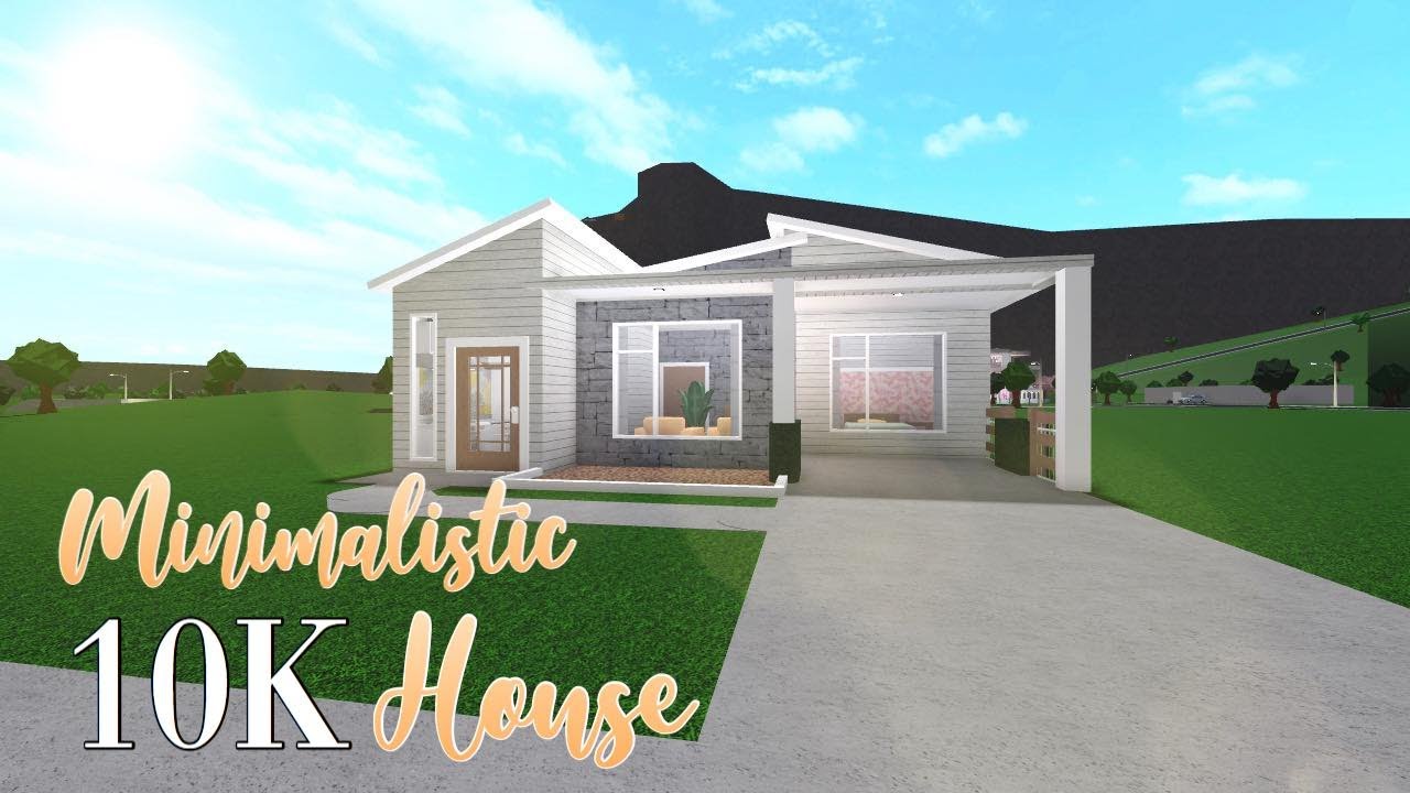 ROBLOX Bloxburg: Minimalistic 10K House - YouTube.