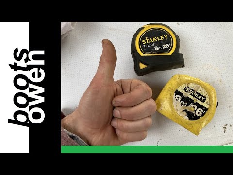 2 broken Stanley tape measures into 1 good one: How to replace the blade.