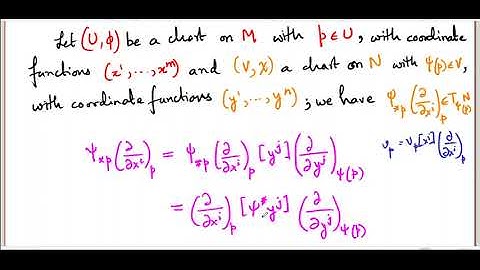 Differential Geometry 10 : Jacobians - pushing vectors forward