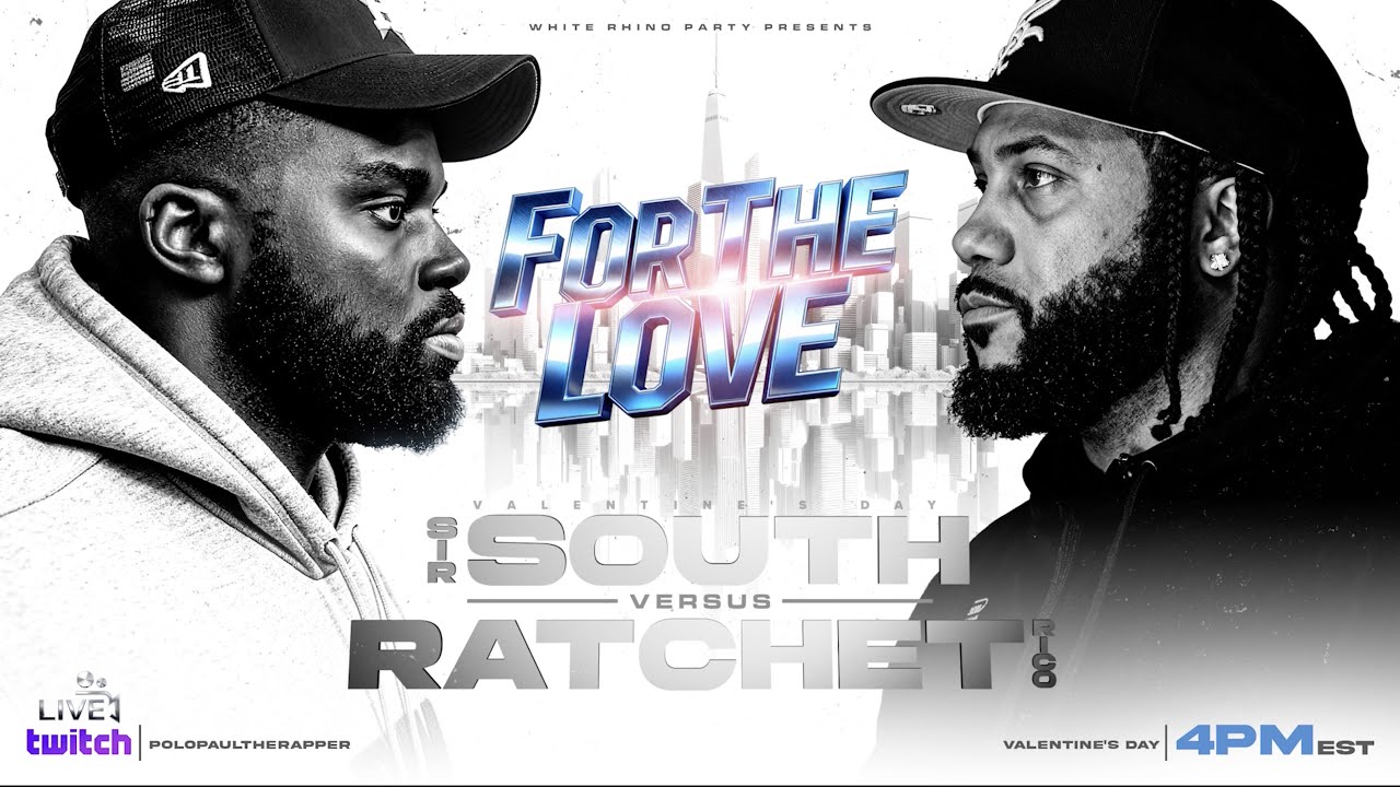 #WhiteRhinoParty Presents #ForTheLove: Sir South VS Ratchet Rico #rapbattle #battlerap #PoloPaul 