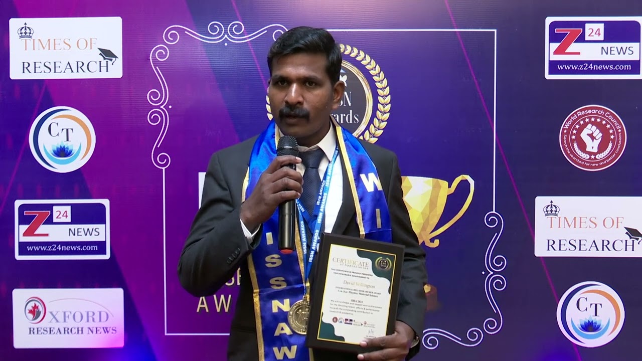 DAVID WILLINGTON, INTERNATIONAL BEST RESEARCHER AWARD WINNER INTERVIEW ON IIRA 2022.