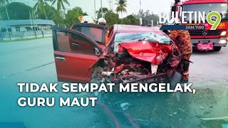 Guru Maut Kereta Langgar Lori Buat Pusingan 'U' screenshot 2