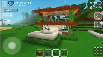 🌳Modern House With Pool Tutorial #159 - Block Craft 3D: Building Game