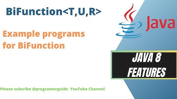 3.8 BiFunction Examples | What is BiFunction and how is is going to use | BiFunction java 8 example