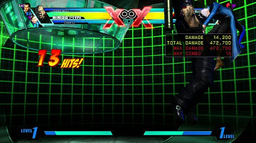 UMvC3 - Nemesis T-Type Combo (No Assist, 1 Meter) - 630500 Damage