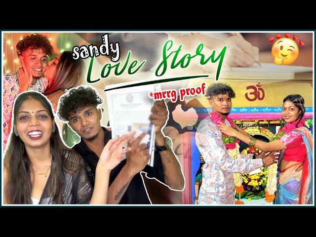 Sandy Love Marriage ￼Story ❤️🥰| Mr Sandy officials | Nishu wife | Year of Couple | #mywife class=