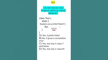 Quiz 11 #crackjavainterview #LearnJava #java #quiz #interview #coding #spring #tricks  #programming