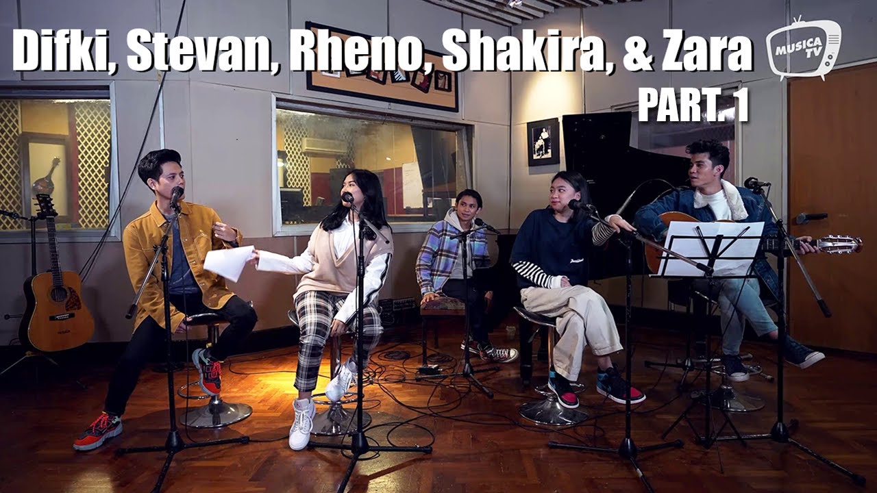 Musica Jam Session - Difki, Stevan, Rheno, Shakira, Zara - Cerita Single Masing2 (Part 1) #MusicaTV