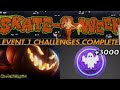 skate. skate-o-ween Event Challenges Complete