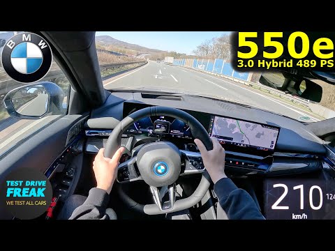 Youtube 2025 BMW 550e Touring xDrive 489 PS 🚀 High Speed Cruise POV Drive | Autobahn No Speed Limit video BMW
