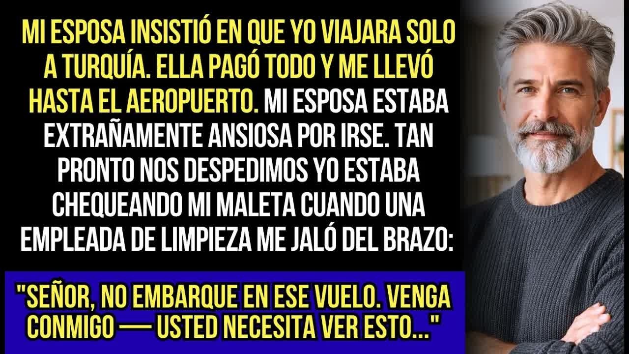 Mi Esposa Me Dio Un Pasaje Para Turquía. En El Aeropuerto, Una Empleada Me Agarró： No Subas A Ese...