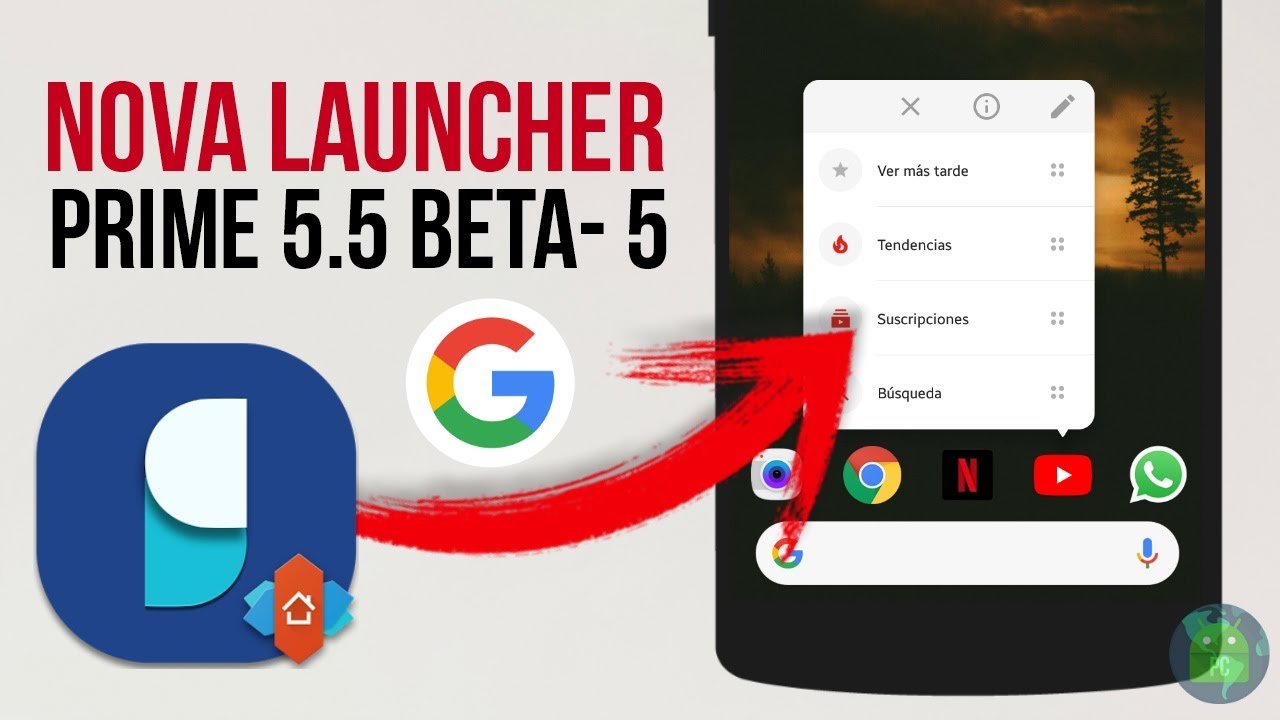Descargar NOVA LAUNCHER Prime 5.5 Beta5 FULL GRATIS // Funciones