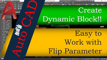 AutoCAD Dynamic Block Tutorial - Part-07 - Flip Parameter, Creating a Dynamic Door | PG Tutorials