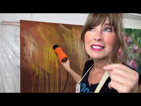 Large Abstract Floral Painting – Part 1 | Bold Intuitive Art Tutorial with Dionne Woods
