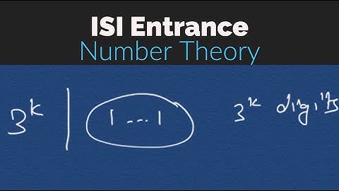 ISI Entrance Problem || TOMATO 32 Subjective || NUMBER THEORY
