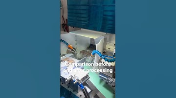 Comparison before and after processing of full-automatic double-head chamfering machine