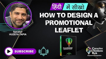 How to design promotional leaflet | CorelDraw in Hindi | Creative Thinkers Hub | Huzefa Tapia