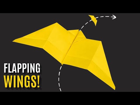 BEST Bat Paper Airplane That Flaps Wings 🦇✈️ | How to Make AeroDactyl Easy Flying Paper Plane