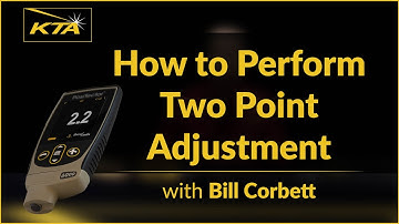 How To Perform Two Point Adjustment