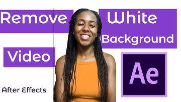 how to remove white background from video after effects