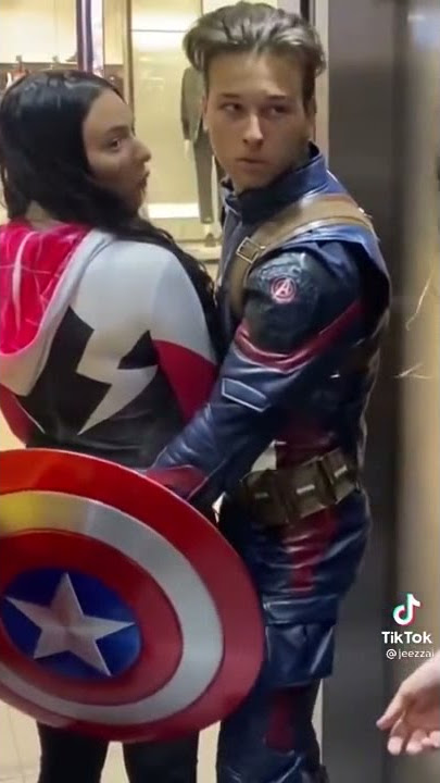 Captain America save the sexy spider girl from seducing #Shorts #Avengers #SexyTeen