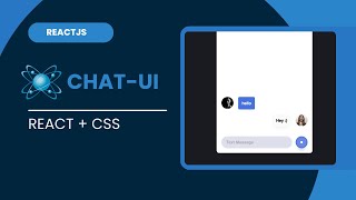 React Chat Application tutorial 2024 || Pure CSS || Animated Chat UI