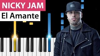 Nicky Jam - El Amante - Piano Tutorial screenshot 2