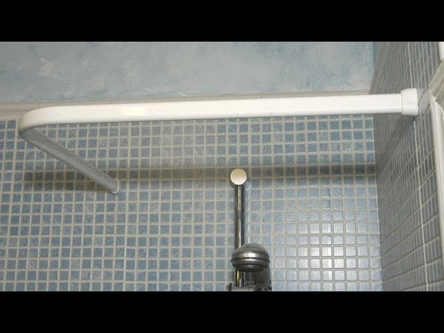 BARRA CORTINA BAÑO CURVA 90X90 BLANCA