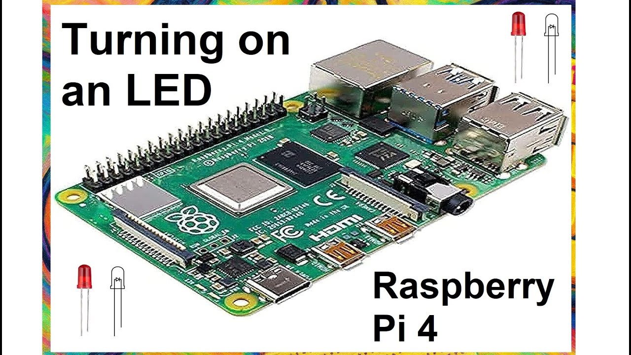 Raspberry Pi 4: Turning on an LED - YouTube
