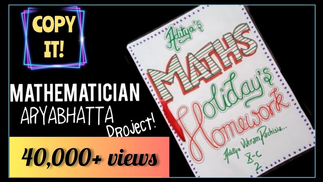 on chart paper aryabhatta information - YouTube