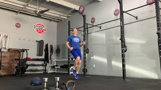 High knees, reverse high knees, Butt kicks, reverse butt kicks at CrossFit Fulshear