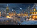 Cozy ambience with beautiful piano music relaxing blizzard and snowstorm sounds
