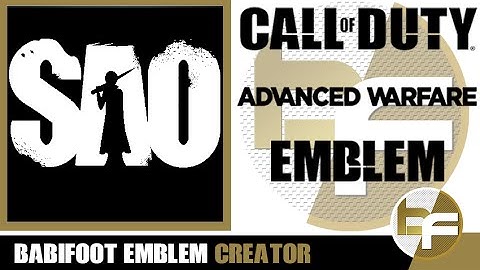 COD Advanced Warfare Emblem Tutorial #194 - Sword Art Online