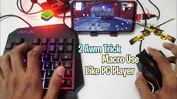 2 Awm Trick Macro Like PC Keyboard Mouse On Mobile FF / Keyboard Mouse On Mobile Free Fire Gameplay
