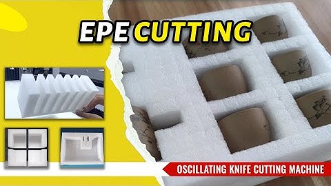 CNC oscillating knife cutting machine for eva EPE foam