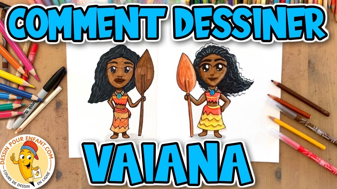 Comment Dessiner Vaiana Tres Rapidement Youtube