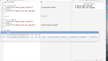 Werken met Optionals in Swift
