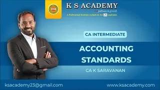 CA Inter Advanced Accounting | AS 12 Accounting for Government Grants | CA K Saravanan Sir