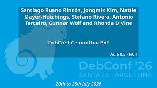 Debconf26 - Committee BoF