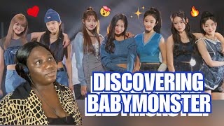 DISCOVERING BABYMONSTER!!! FIRST TIME REACTION TO BABYMONSTER!