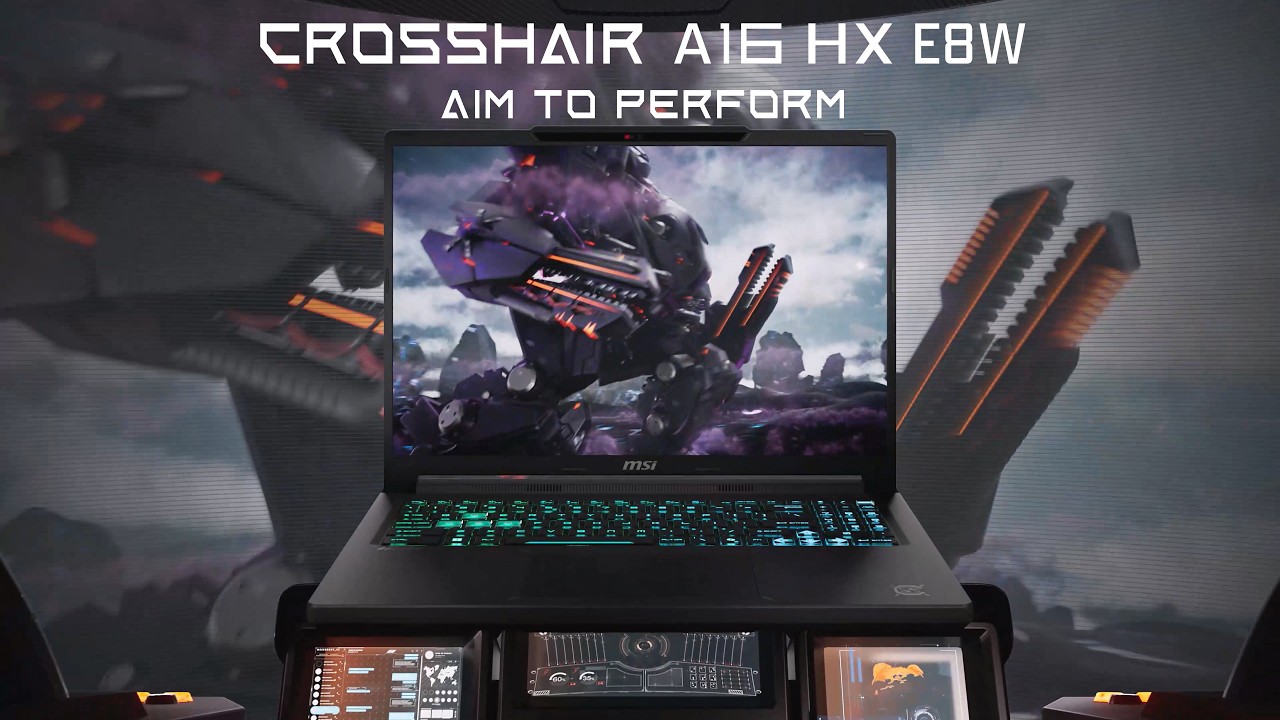 Crosshair A16 HX E8W -  Aim to Perform | Gaming Laptop | 190W Total Power | MSI