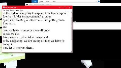 encrypt all files in a folder using cipher in command prompt