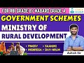 Ministry of rural development schemes part 1 rbi grade bnabard grade a 2024 exam