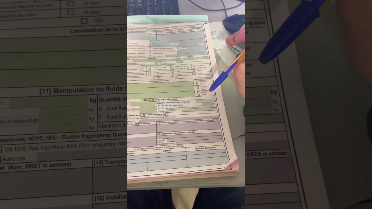 Comment remplir la fiche d’intervention suite à un contrôle d’étanchéité sur pompe à chaleur