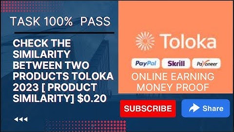 Check the similarity between two products Toloka 2023 [ Product similarity  $0.20]Tolokers