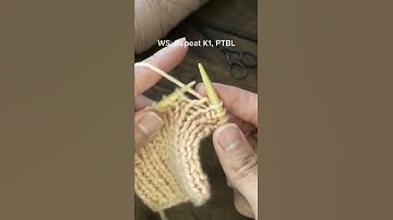 How to knit twisted rib stitch using KTBL and PTBL? Full tutorials available #howtoknit #knitting