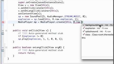 Android Application Development Tutorial   080   Using the OnLongClick method