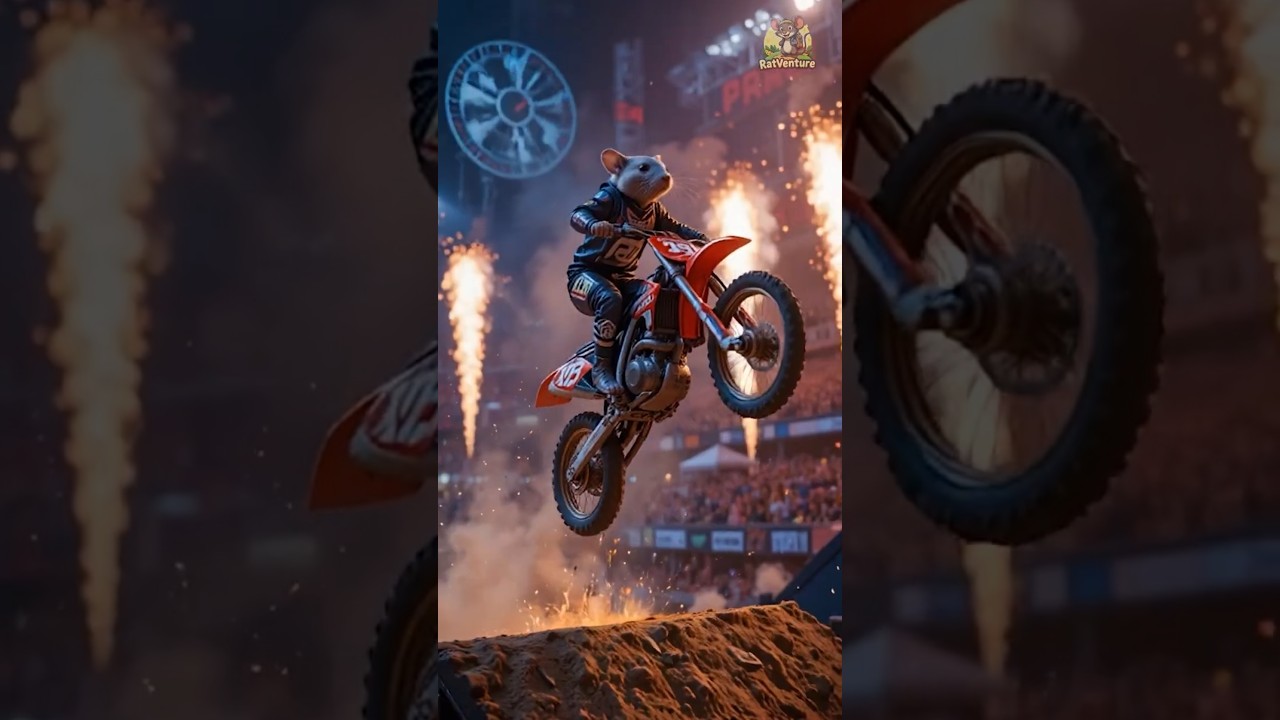 Epic Rat Stunt Show! 🏍️🐭 