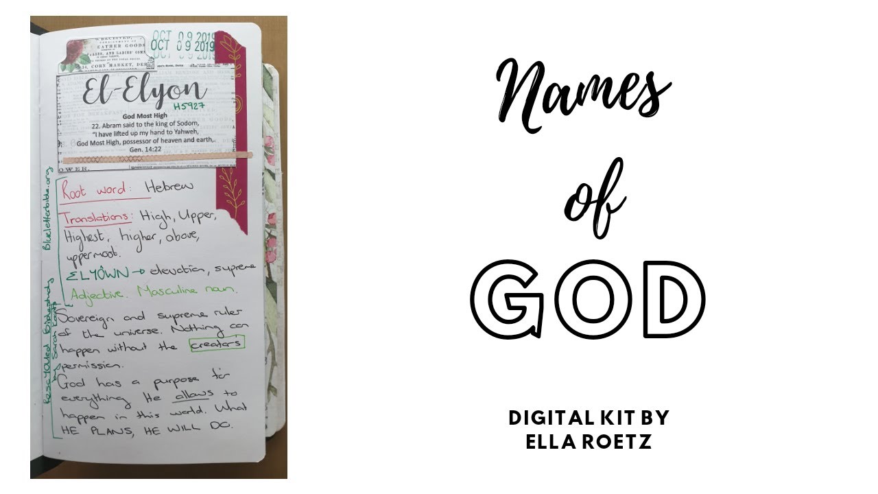 Names of god el elyon youtube